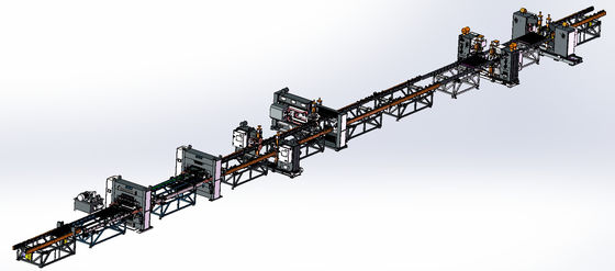 Heizkörper-Platten-automatisches Schweißens-Fertigungsstraße 120m/Min der Heizungs-450KW