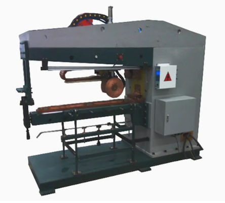 Abgasschalldämpfer Geräuschdämpfer, Rundschweißmaschine, Längs- und Rundschweißrad aus Kupfer, nahtlose Schweißzentrale, halbautomatische Schweißmaschine