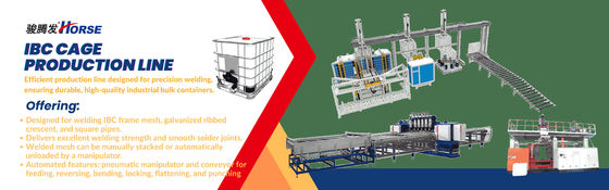 Produktionslinie für Fasskäfige IBC