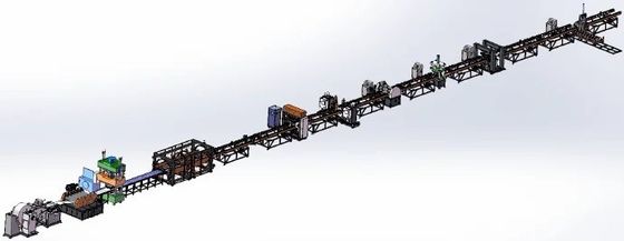 Kühlung Wellblech-Wände Verteilung Leistungstransformator Ölgetauchter Kühlerlamellen Automatische Schweißfertigungslinie