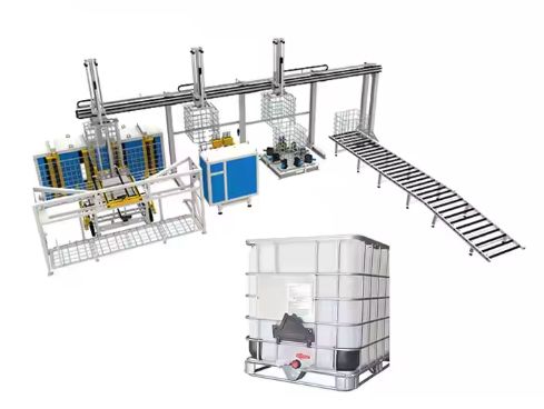 Hochgeschwindigkeits-Vollautomatik-IBC-Tonnenfass-Produktionslinie
