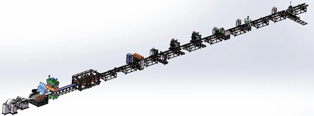 Automatische Produktionslinie für Wärmesenkflossen von Transformatoren 1